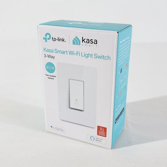 NEW Kasa Smart Wi-Fi Light Switch 3 Way HS210 2.4GHz Wi-Fi - Needs Neutral Wire - Picture 1 of 6